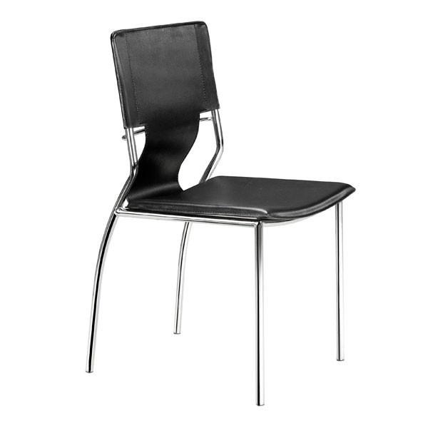 Trafico Dining Chair Black (Set of 4) Furniture Zuo 