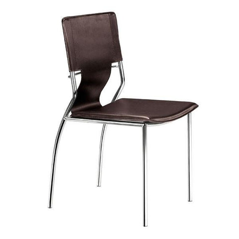 Trafico Dining Chair Espresso (Set of 4) Furniture Zuo 