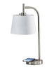 Drake AdessoCharge Table Lamp - White Shade Lamps Adesso 