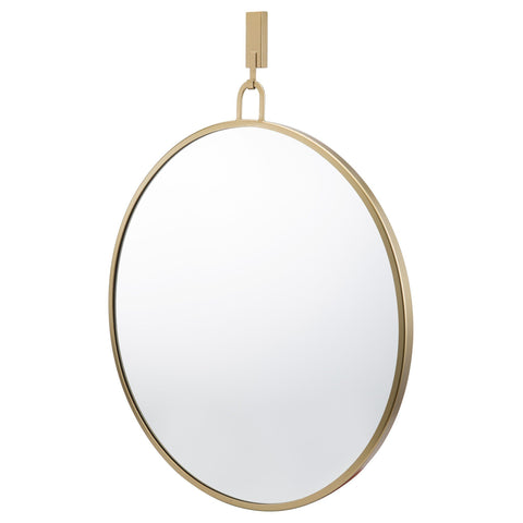 Stopwatch 30-in Round Accent Mirror - Gold Mirrors Varaluz 