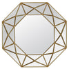 Geo Octagonal Accent Mirror - Aged Gold Mirrors Varaluz 