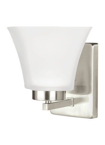 Bayfield One Light Wall Sconce - Brushed Nickel Wall Sea Gull Lighting 