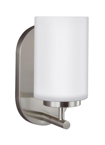 Oslo One Light LED Wall Sconce - Brushed Nickel Wall Sea Gull Lighting 