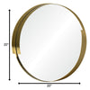 Echo 20-in Round Accent Mirror - Gold Mirrors Varaluz 