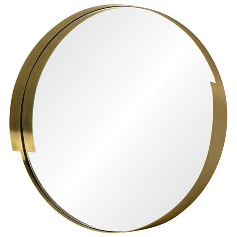 Echo 20-in Round Accent Mirror - Gold