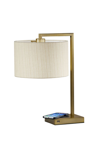 Austin AdessoCharge Table Lamp - Antique Brass Lamps Adesso 