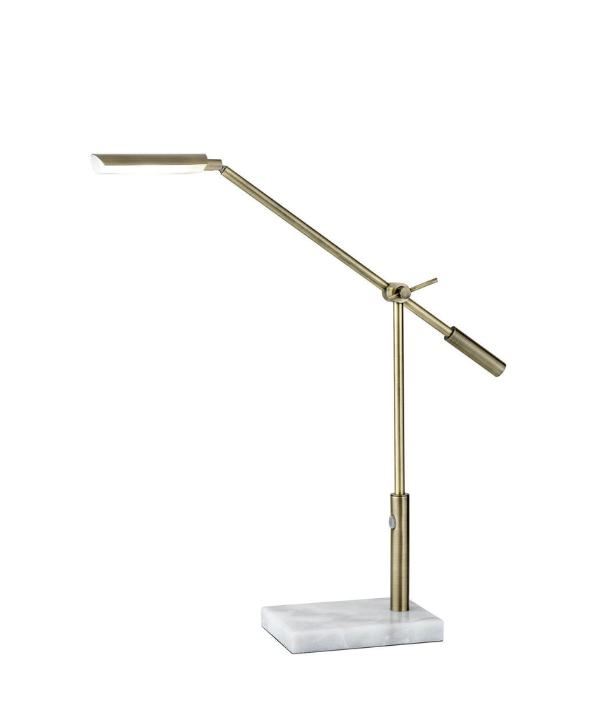 Vera LED Desk Lamp Lamps Adesso Brass 