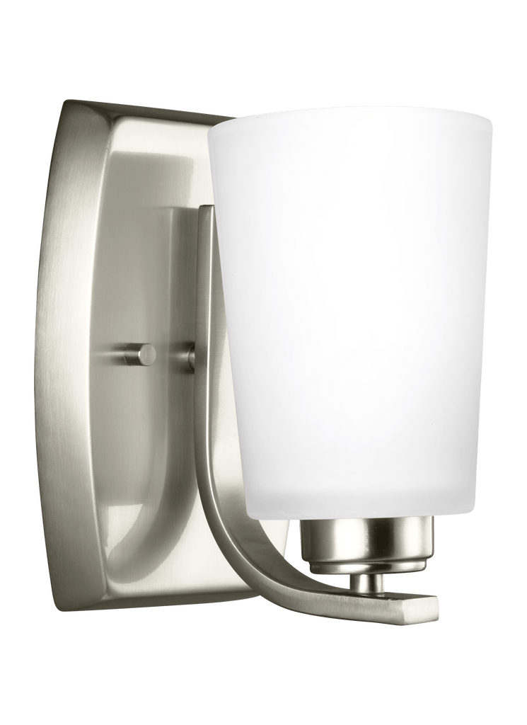 Franport One Light Wall Sconce - Brushed Nickel Wall Sea Gull Lighting 