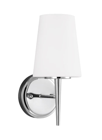 Driscoll One Light LED Wall Sconce - Chrome Wall Sea Gull Lighting 