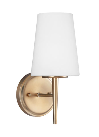 Driscoll One Light LED Wall Sconce - Satin Bronze Wall Sea Gull Lighting 