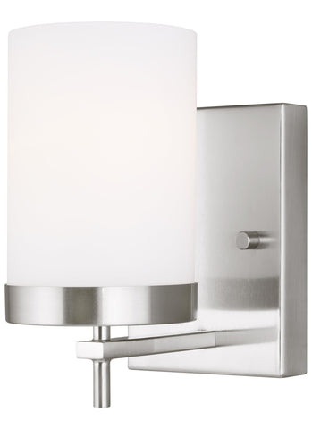 Zire One Light Wall Sconce - Brushed Nickel Wall Sea Gull Lighting 