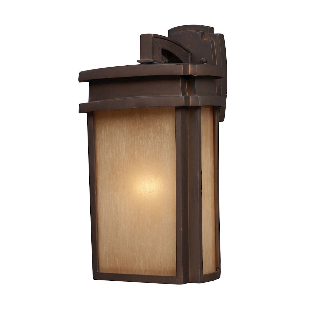 Sedona 1 Light Outdoor Wall Sconce In Clay Bronze Outdoor Wall Elk Lighting 