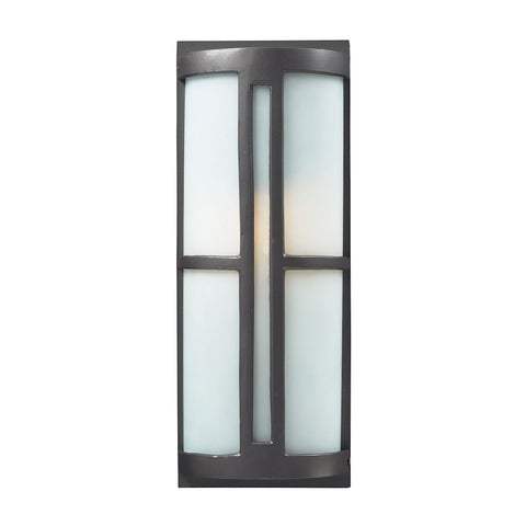 Trevot 1 Light Outdoor Sconce In Graphite Outdoor Wall Elk Lighting 