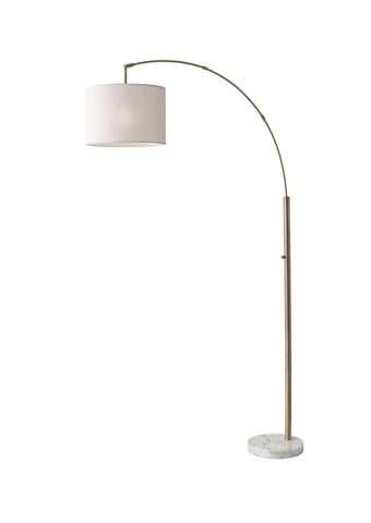 Bowery Arc Lamp - Antique Brass Lamps Adesso Brass 