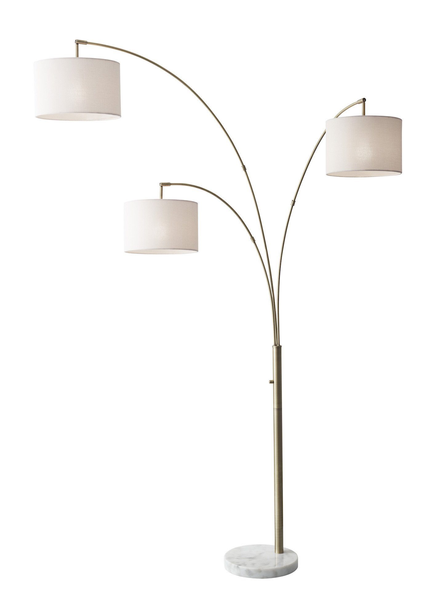 Bowery 3 Arm Arc Lamp Lamps Adesso 