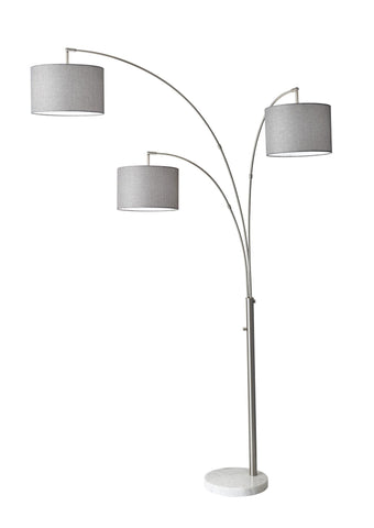 Bowery 3 Arm Arc Lamp Lamps Adesso 