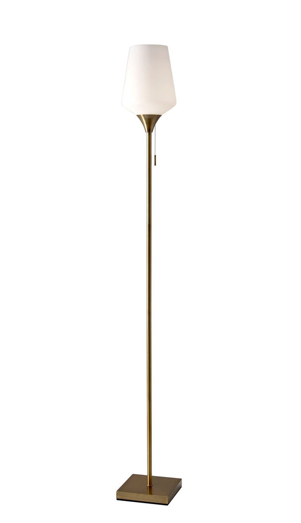 Roxy Brass Floor Lamp Lamps Adesso 