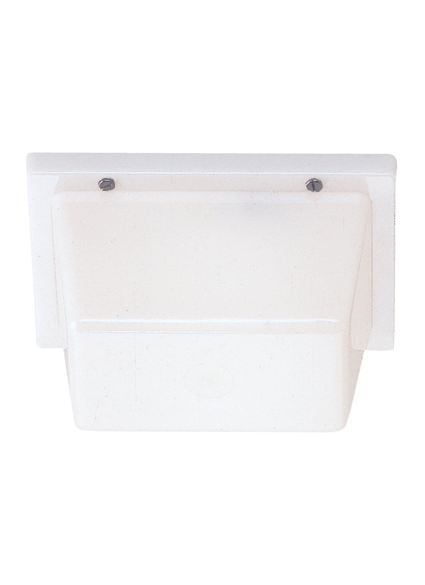 One Light Outdoor Wall / Ceiling Mount - White Plastic Wall Sea Gull Lighting 