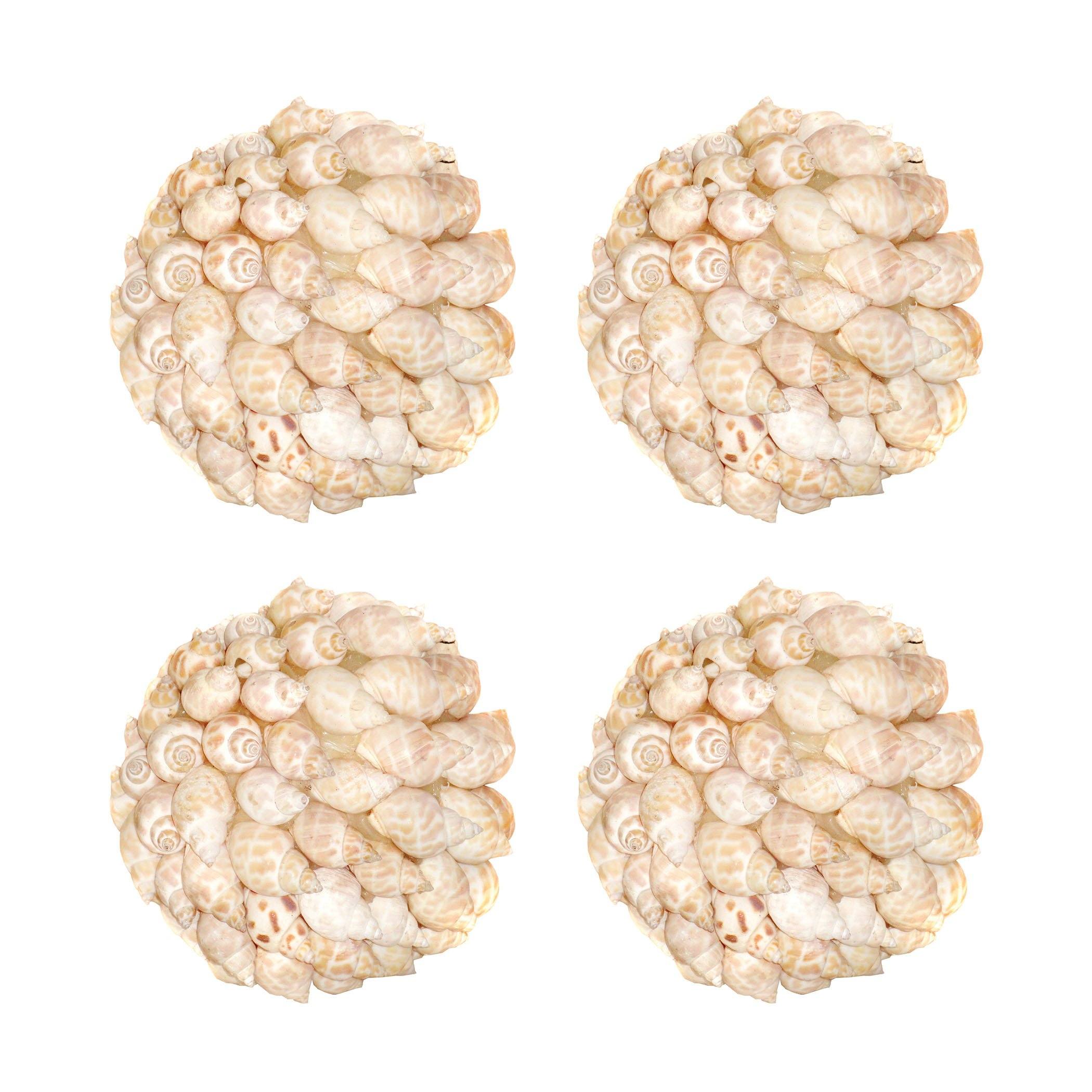 Shell Set of 4 Spheres - 5in Accessories Pomeroy 