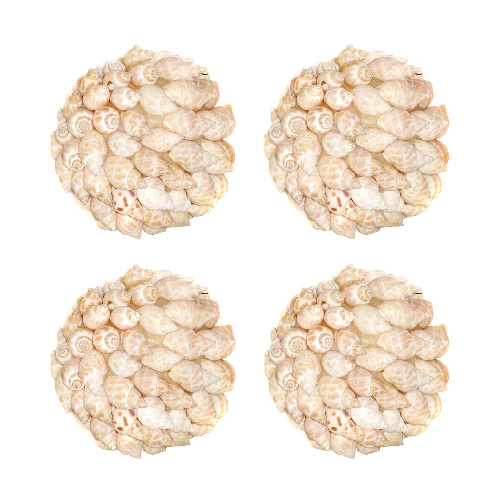 Shell Set of 4 Spheres - 5in Accessories Pomeroy 