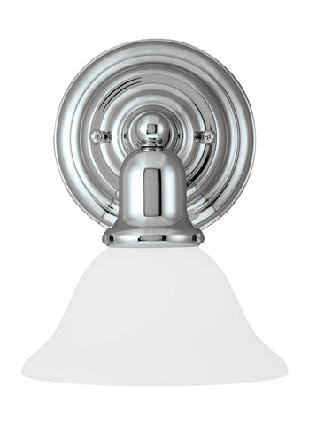 Sussex One Light Wall Sconce - Chrome Wall Sea Gull Lighting 
