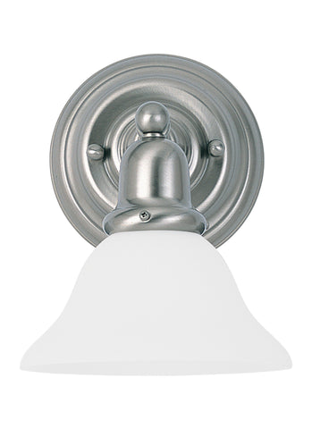 Sussex One Light Wall Sconce - Brushed Nickel Wall Sea Gull Lighting 