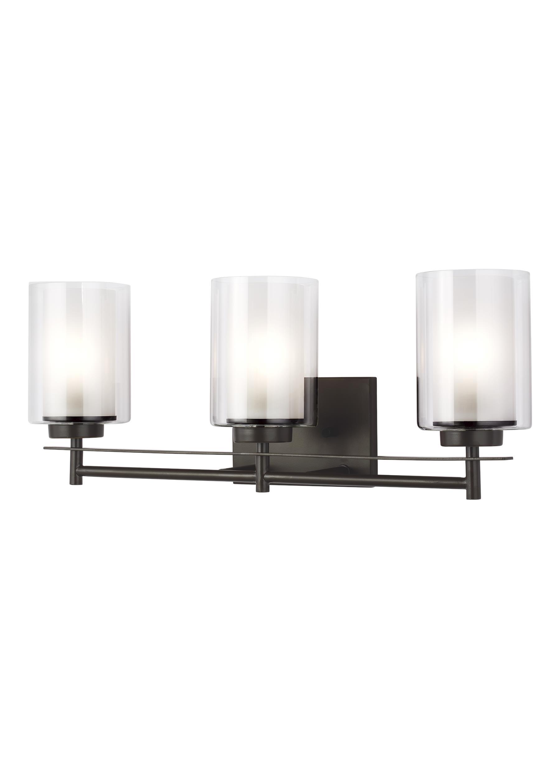 Elmwood Park Three Light LED Bath Vanity Light - Heirloom Bronze Wall Sea Gull Lighting 