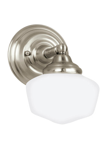 Academy One Light LED Wall Sconce - Brushed Nickel Wall Sea Gull Lighting 