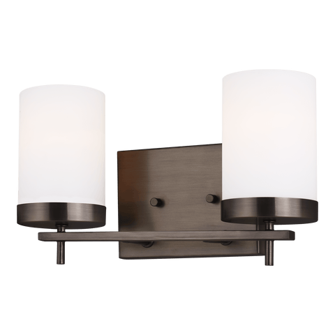 Zire Two Light Bath - Brushed Oil Rubbed Bronze Wall Sea Gull Lighting 