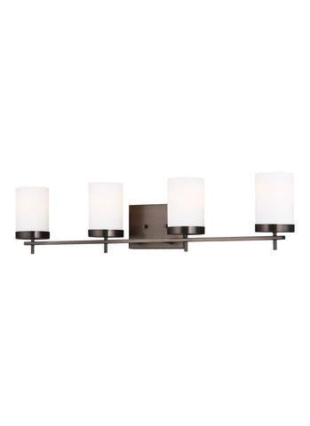 Zire Four Light Bath - Brushed Oil Rubbed Bronze Wall Sea Gull Lighting 