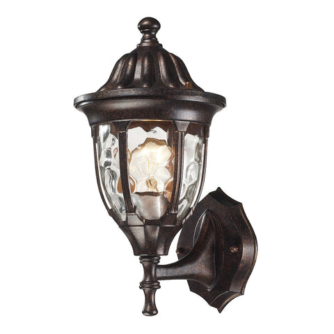 Glendale 1 Light Outdoor Wall Mount In Regal Bronze Outdoor Wall Elk Lighting 