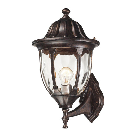 Glendale 1 Light Outdoor Wall Sconce In Regal Bronze Outdoor Wall Elk Lighting 