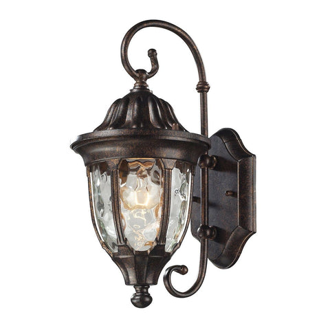 Glendale 1 Light Outdoor Wall Sconce In Regal Bronze Outdoor Wall Elk Lighting 