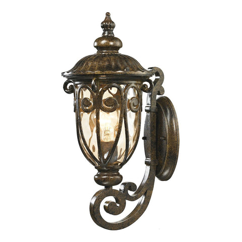 Logansport 1 Light Outdoor Sconce In Hazelnut Bronze Outdoor Wall Elk Lighting 