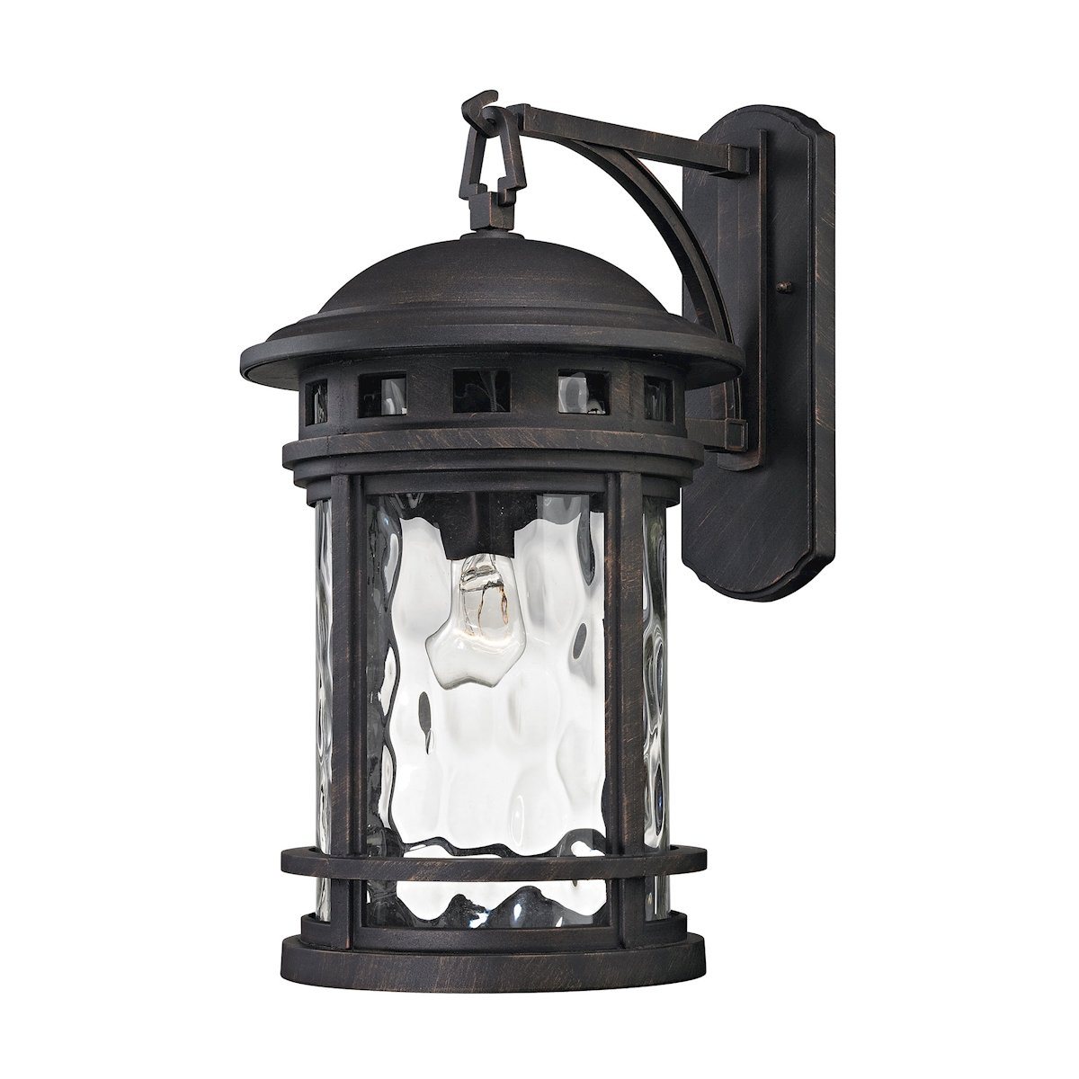 Costa Mesa 1 Light Outdoor Wall Sconce In Weathered Charcoal Outdoor Wall Elk Lighting 