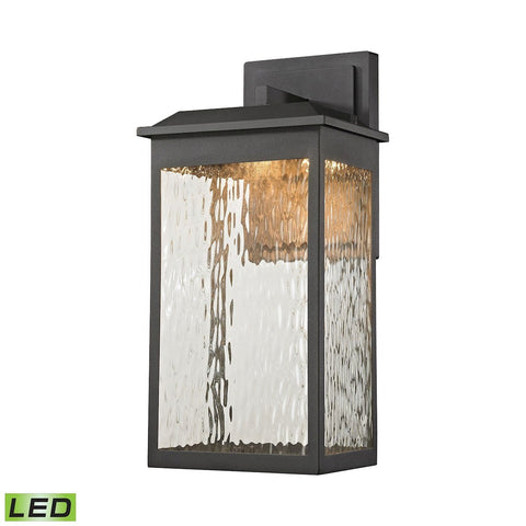 Newcastle LED Outdoor Wall Sconce In Matte Black Outdoor Wall Elk Lighting 