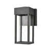 Emode 10"h LED Black Outdoor Wall Light with Seeded Crystal Wall Elk Lighting 