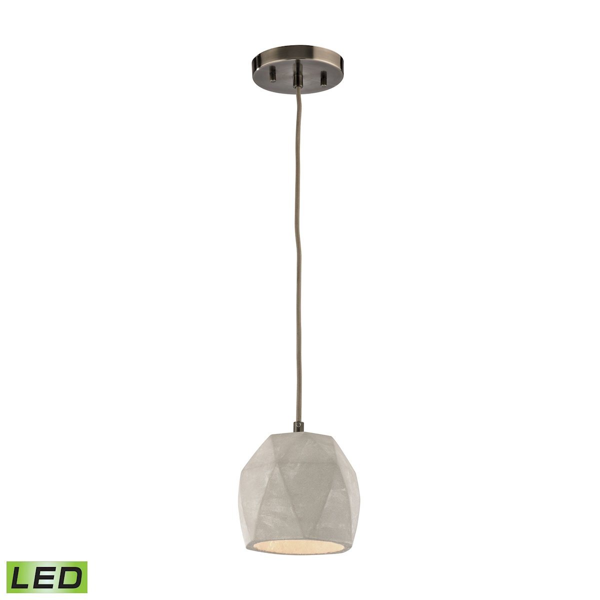 Urban Form LED Pendant In Black Nickel Ceiling Elk Lighting 