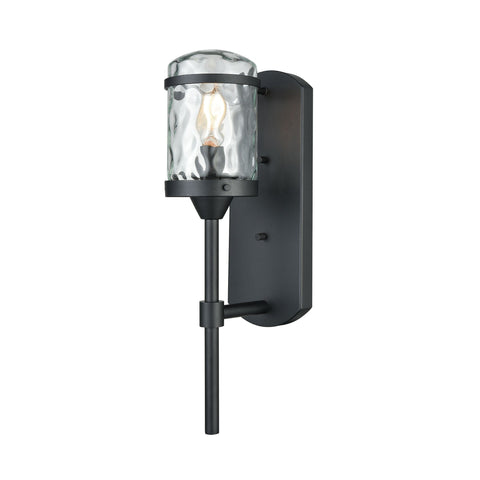 Torch 17"h Outdoor Sconce Wall Light - Black Wall Elk Lighting Default Value 