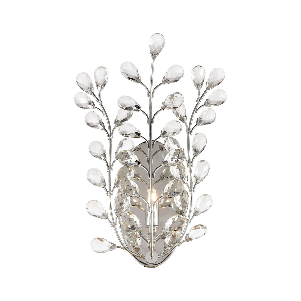 Crystique 14"h Chrome and Crystal Wall Sconce Wall Elk Lighting Default Value 