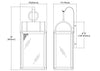 Heritage Hills 1-Light Outdoor Sconce in Aged Zinc with Seedy Glass Enclosure