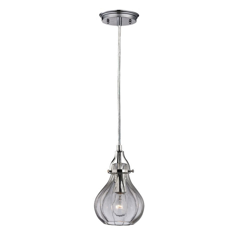 Danica Pendant In Polished Chrome And Clear Glass Ceiling Elk Lighting 