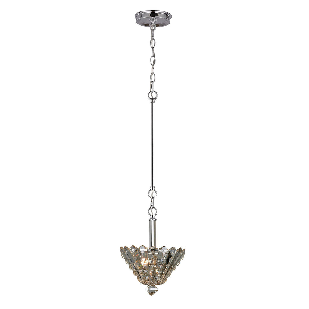 Riva Collection 2 light pendant in Polished Chrome Ceiling ELK Lighting 