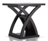 Marteno X-Base End Table Espresso Furniture Enitial Lab 