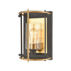 Millington 1-Light Sconce in Charcoal with Clear Glass Wall Elk Lighting 