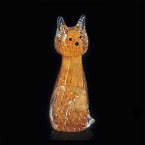 Arte di Murano Big Cat With Bubbles Decor Accessories Arte di Murano 