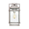 Breckenridge 1-Light Sconce in Weathered Zinc with Seedy Glass Wall Elk Lighting 