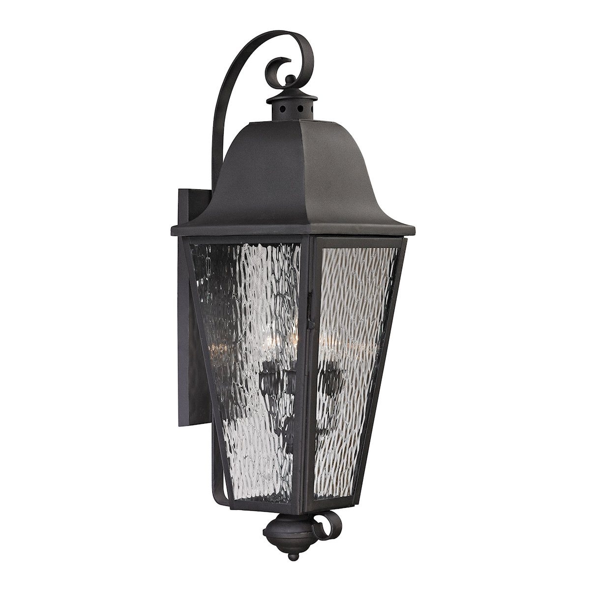 Forged Brookridge 4 Light Outdoor Sconce In Charcoal Outdoor Wall Elk Lighting 