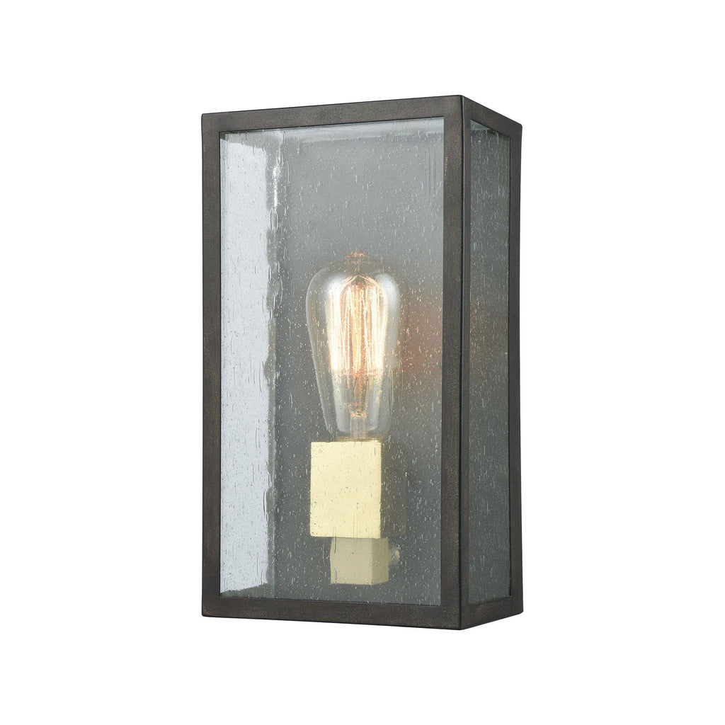 Mckenzie 11"h Outdoor Wall Light - Bronze and Brass Wall Elk Lighting Default Value 