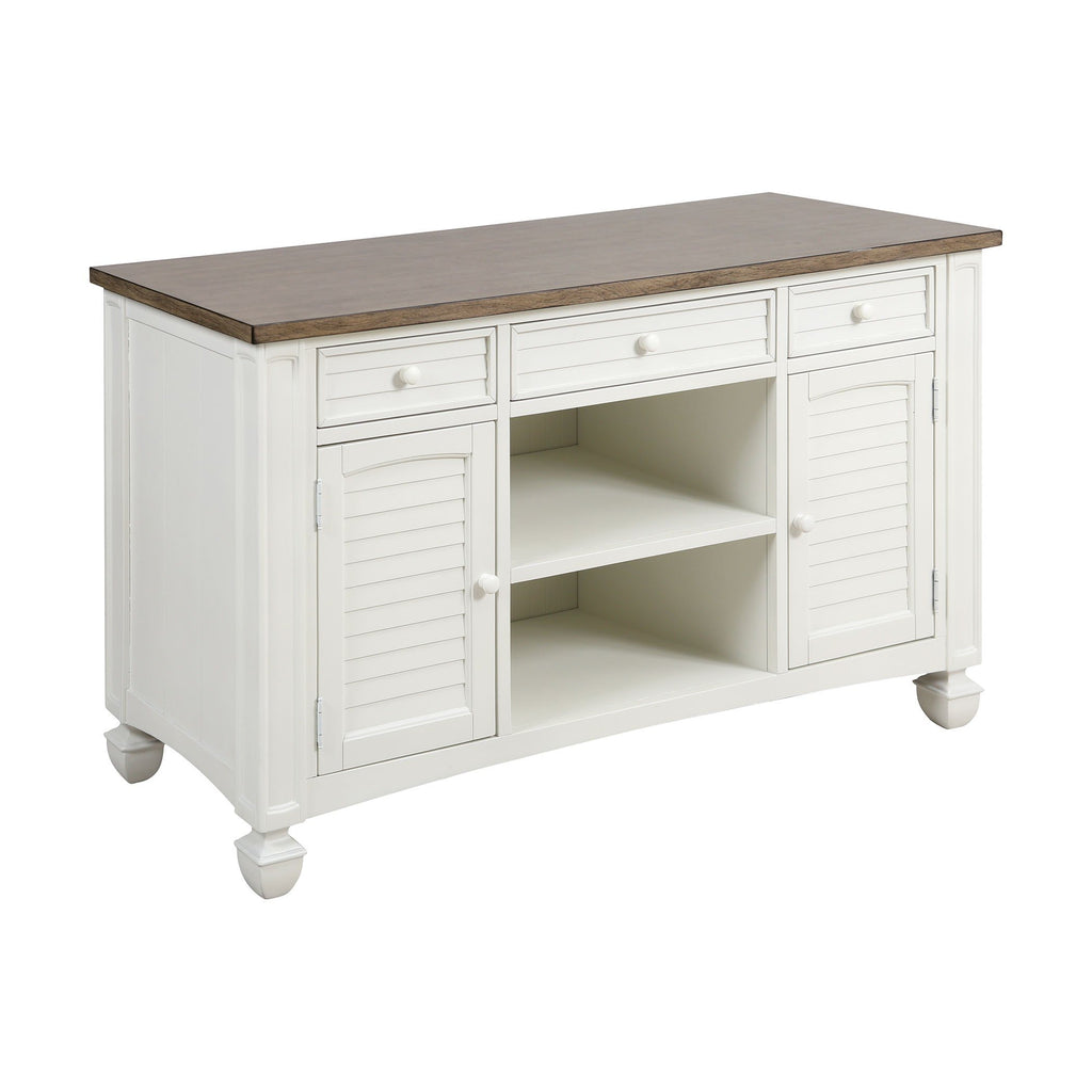Nantucket Cabinet - Brown Grey Veneer Top Furniture Stein World 